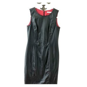 Andrew Marc Faux Leather Dress